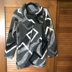 Italian wool sweater coat